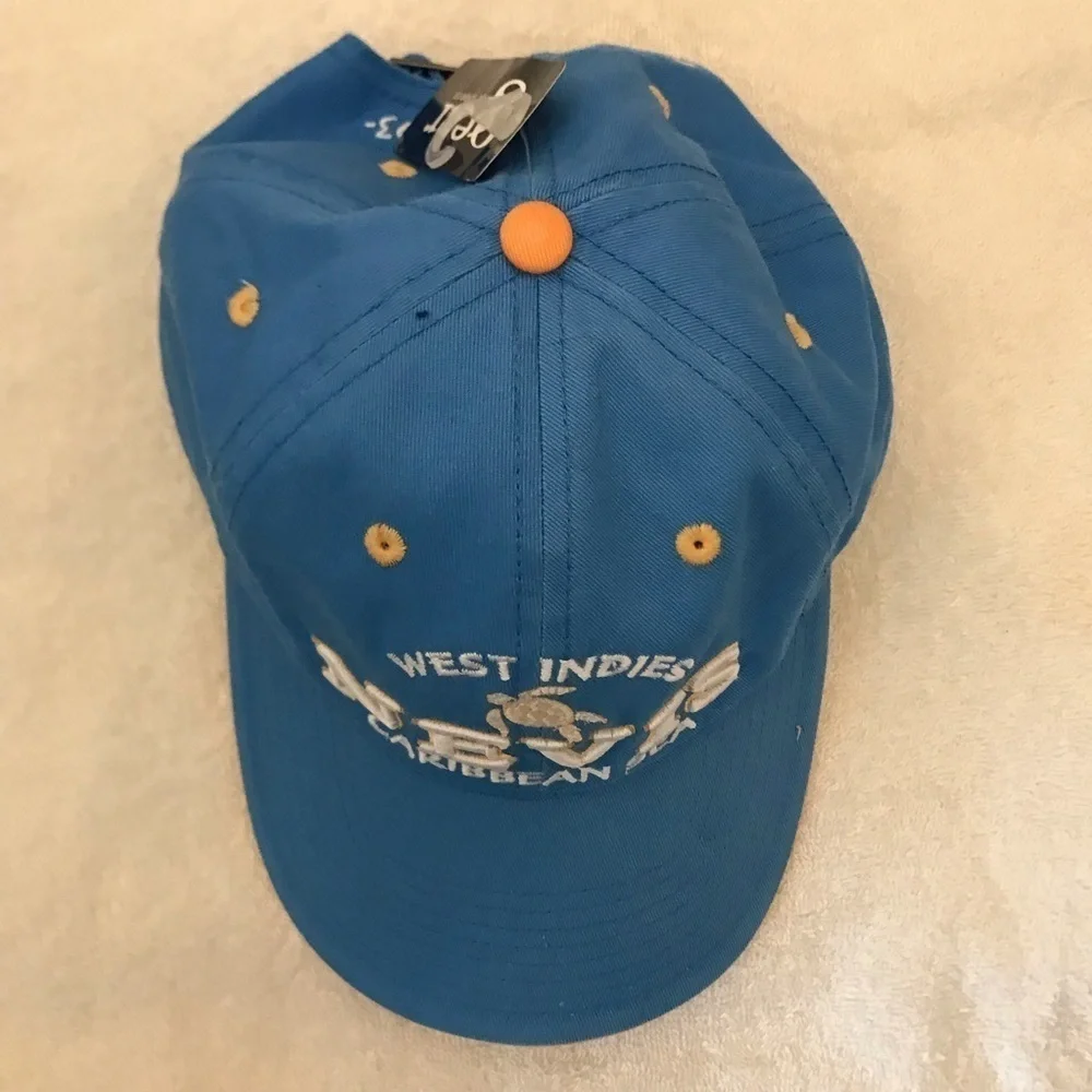 Gear for Sports for West Indies NEVIS Adjustable Blue Travel Beach Baseball Cap